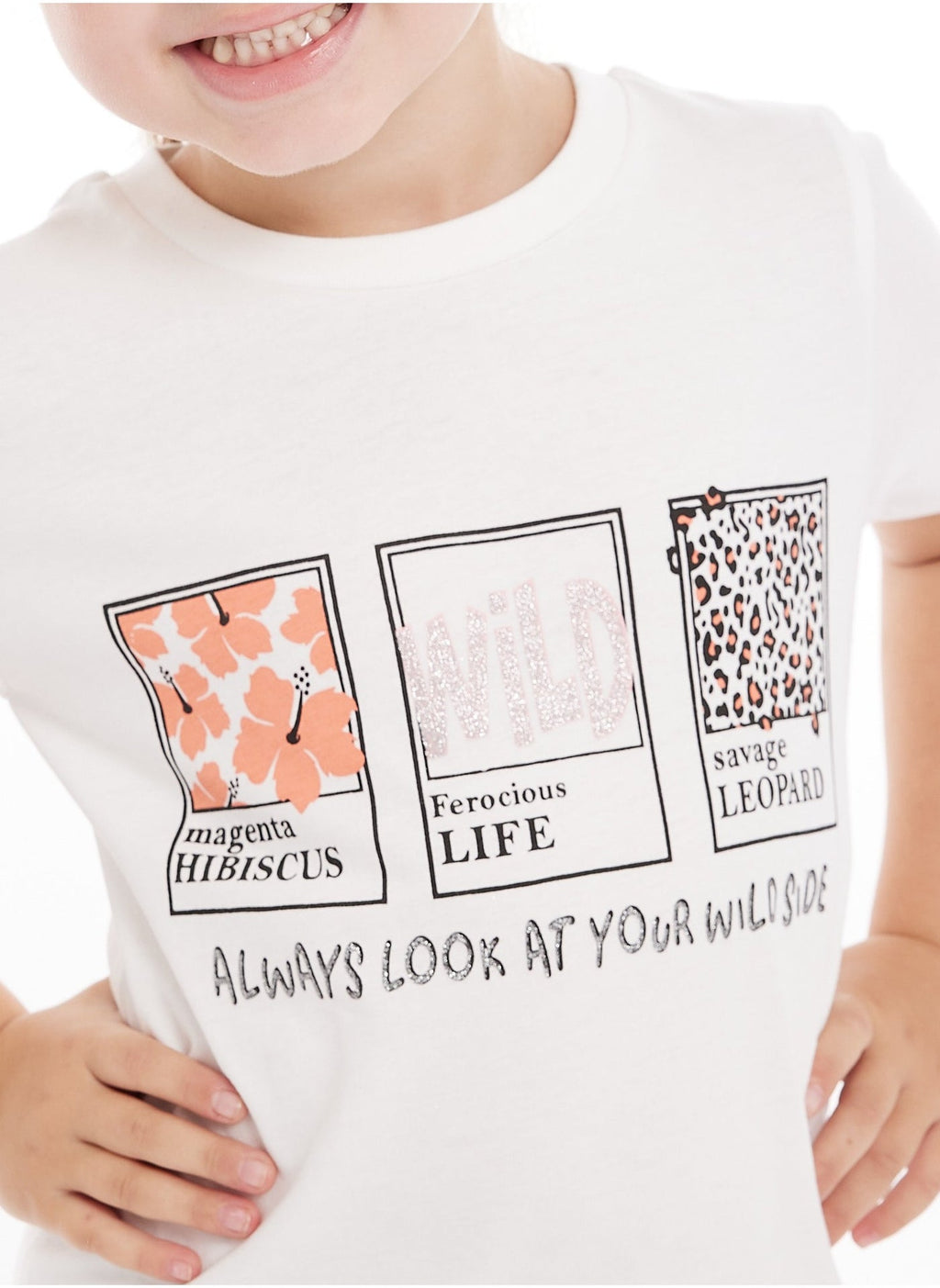 Victor And Jane Wild Life Graphic Fashion T-Shirt - White