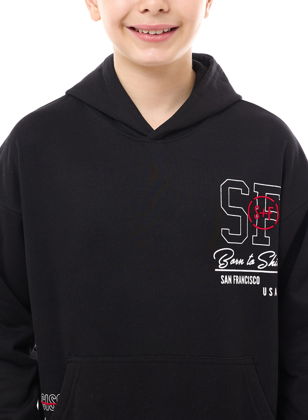 Boys' Hoodie - Graphic Print On Chest