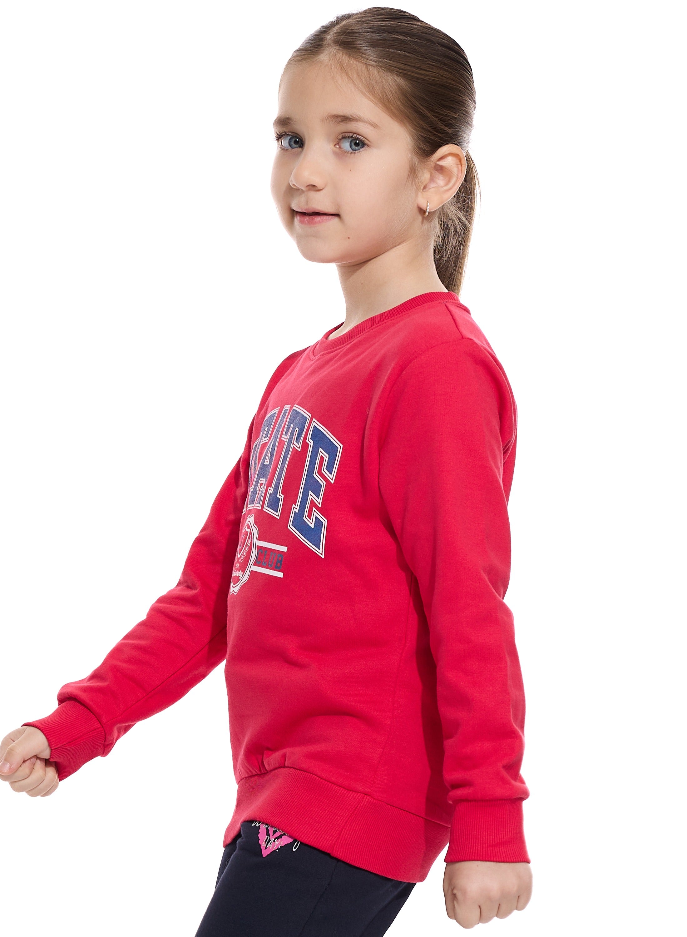 Glitter Printed Fashion Sweatshirt