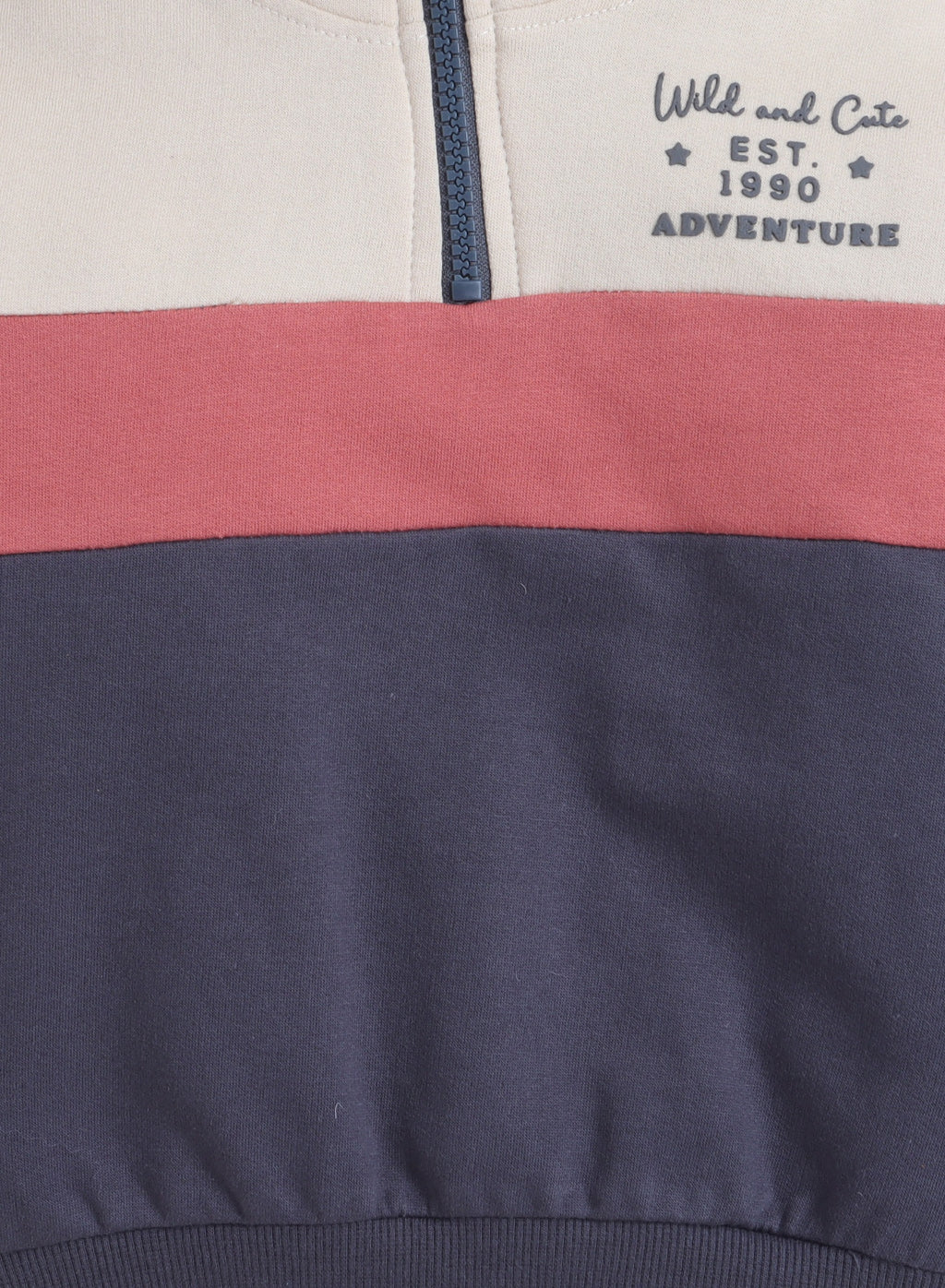 Print Fleece Colorblock