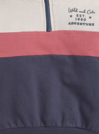 Print Fleece Colorblock