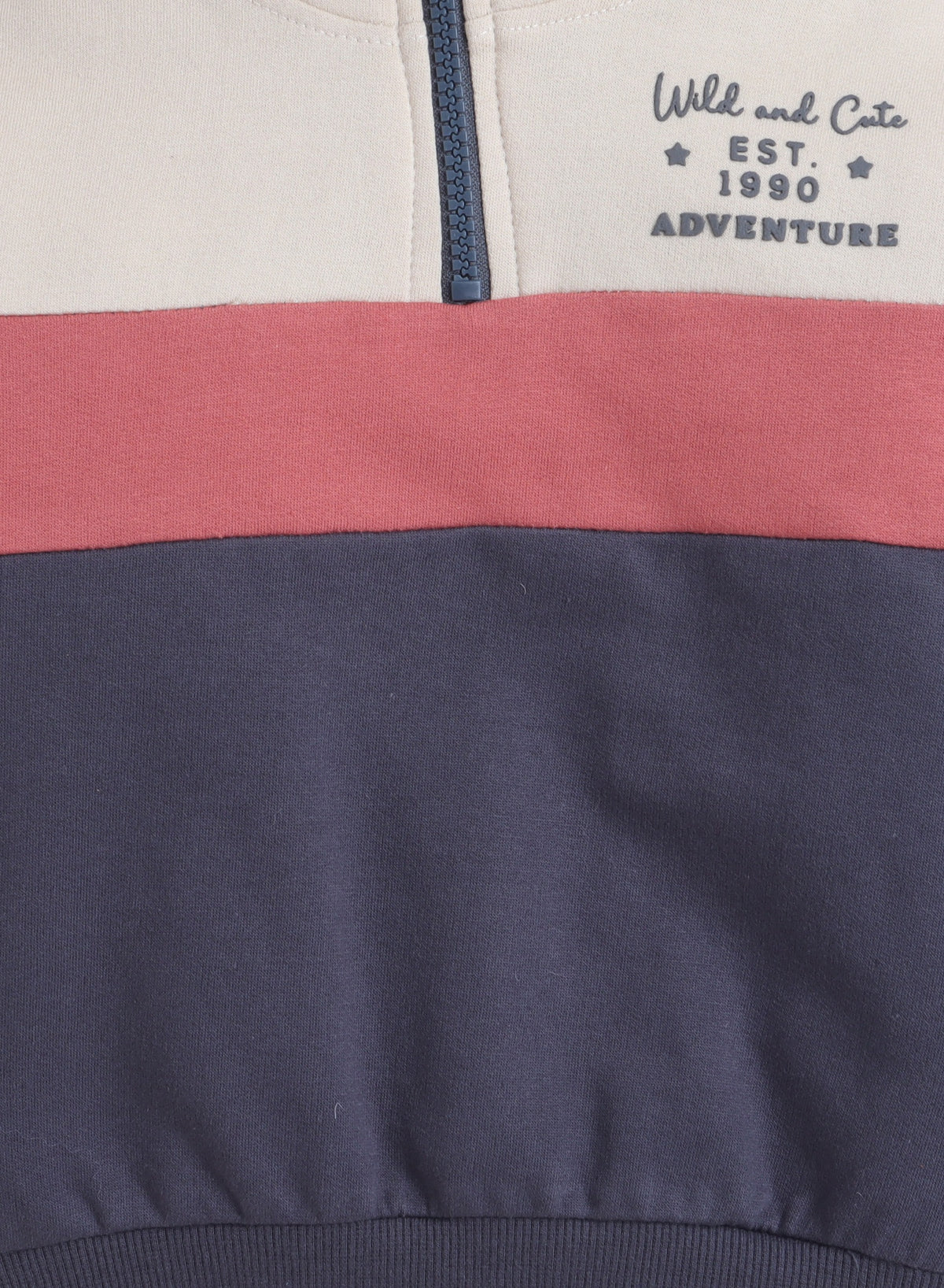 Print Fleece Colorblock