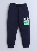 Boys' 2-Piece Set- Sweatshirt And  Jogger Set - Blue -Navy