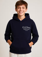 Boys' Navy "French Riviera Royal Athl" Hooded Sweatshirt