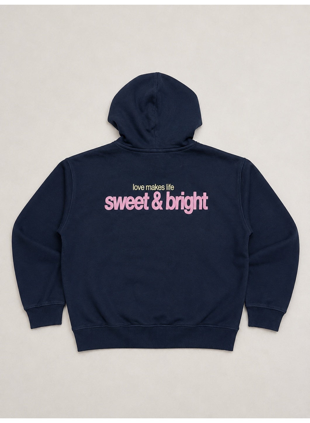 Girls Heart Detail and Graphic Back Sweatshirt Hoodie Top