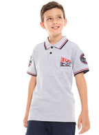 Victor and Jane Cotton Solid Comfy Fit Half Sleeves T-Shirt & Patch Detailed Shorts/Co-ord Set - Beige