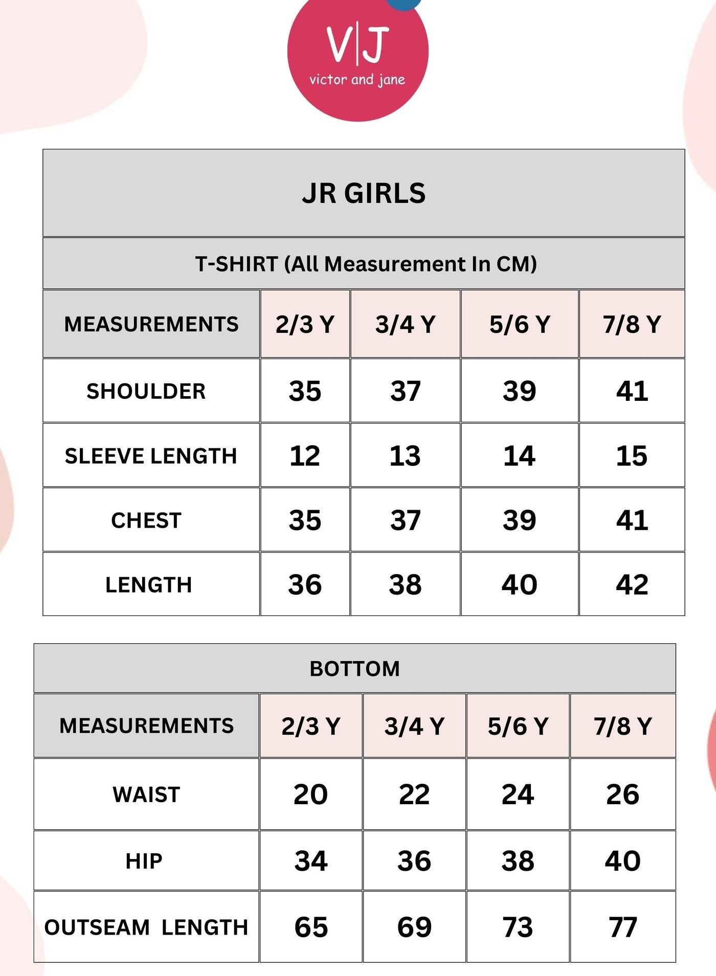 Victor And Jane Girls 2 Pc Set - Embellished Top With Matching Straight Pants