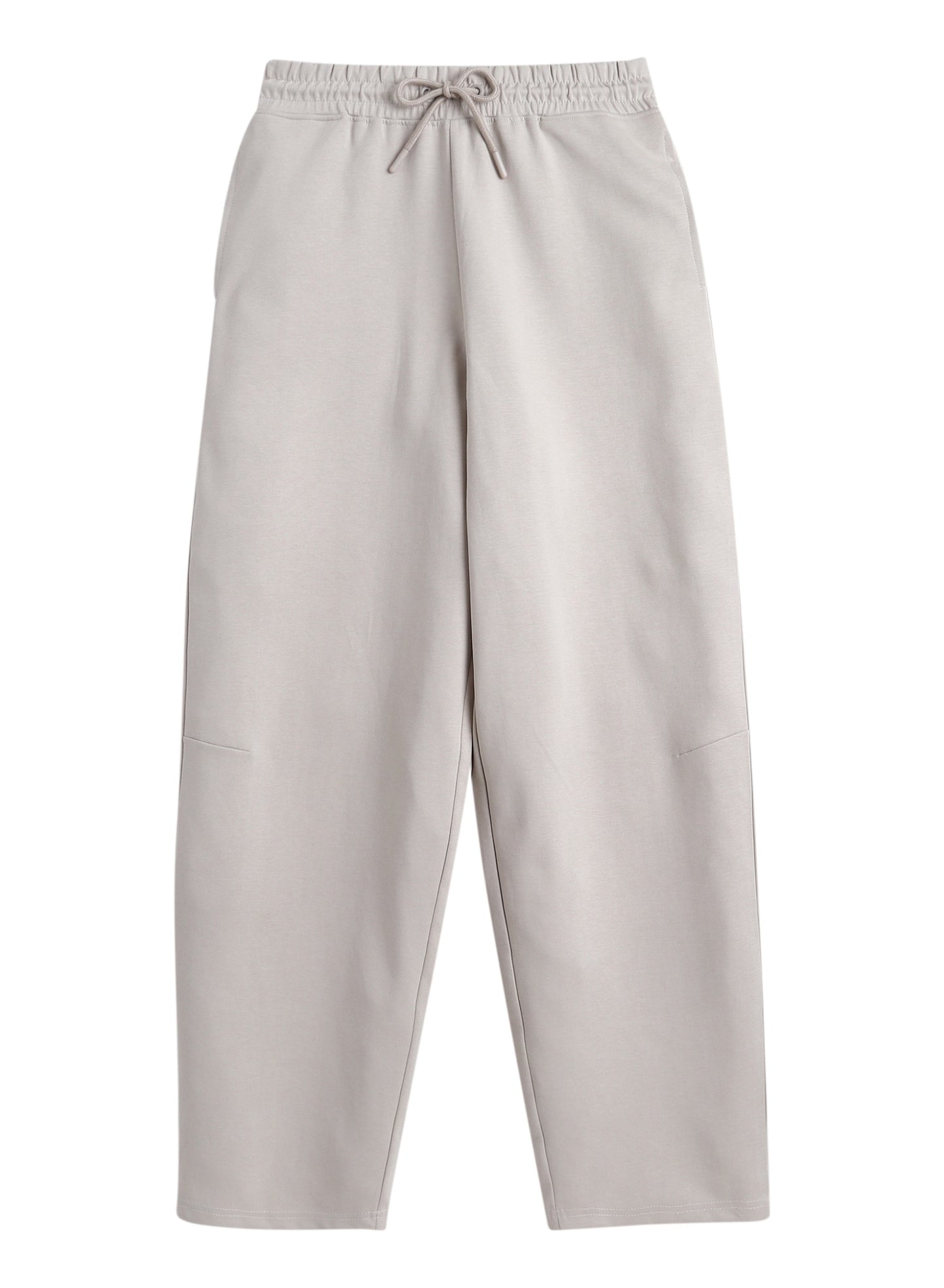 Ladies Beige Wide-Leg Joggers – Cotton interlock