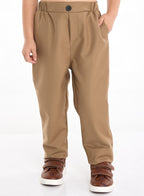 Tan Waistcoat And Pant Set With Shirt And Bow Tie