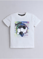Victor And Jane Boys 2 Pc Set- ' T-Shirt, "Game On" Football With Matching Shorts