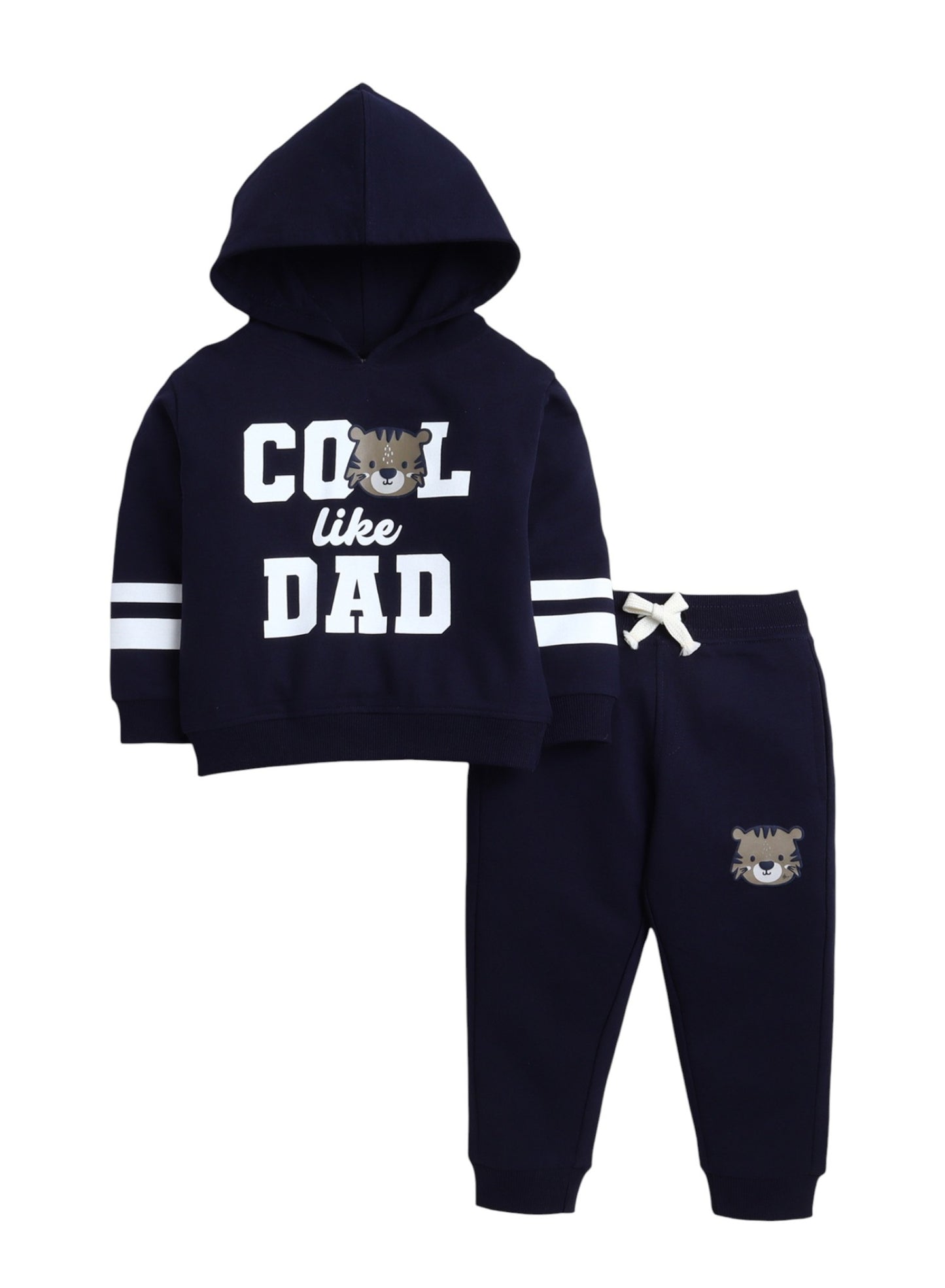 Baby Boys' 2-Piece Hoodie & Joggers Set – “Cool Like Dad”