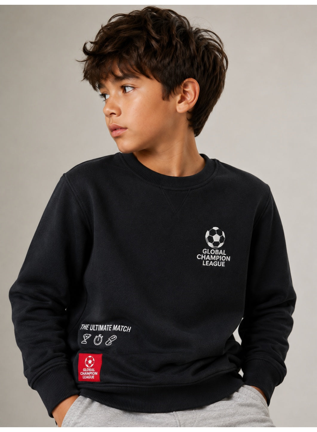 Boys’ Front and Back Graphic Print Pullover