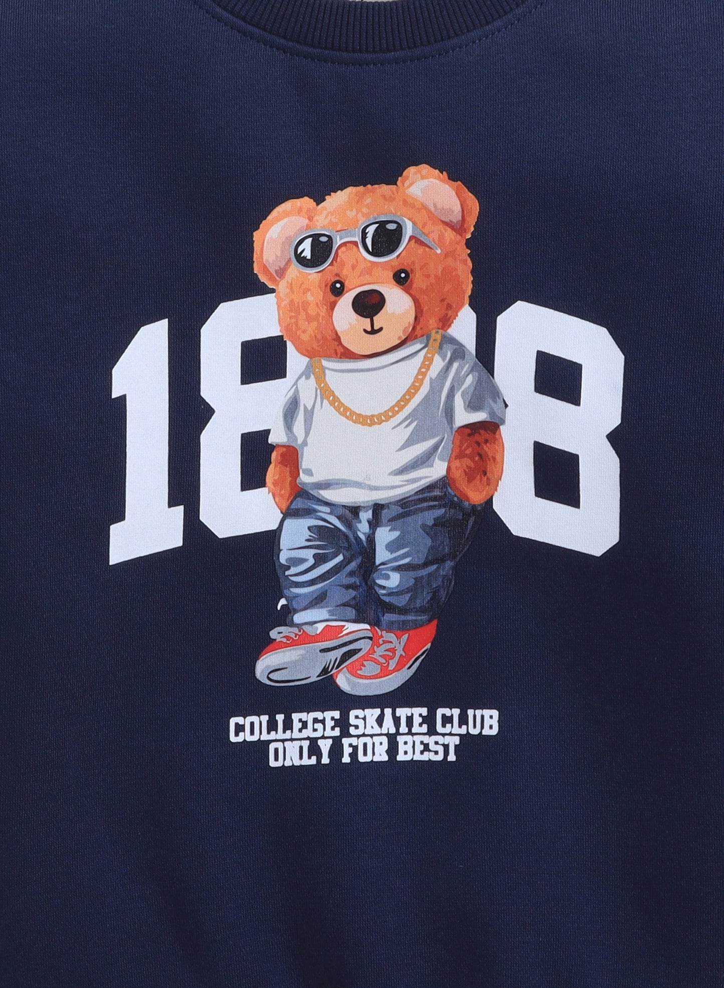 Boys' Navy "Cool Bear 1888" Graphic Sweatshirt
