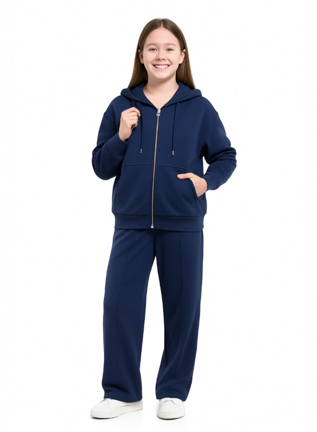 Girls 2Pc Hoodie Trousers Set