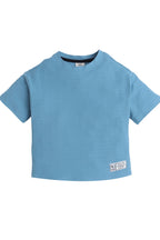 Junior Boys Cotton T-Shirt - Winter Blue