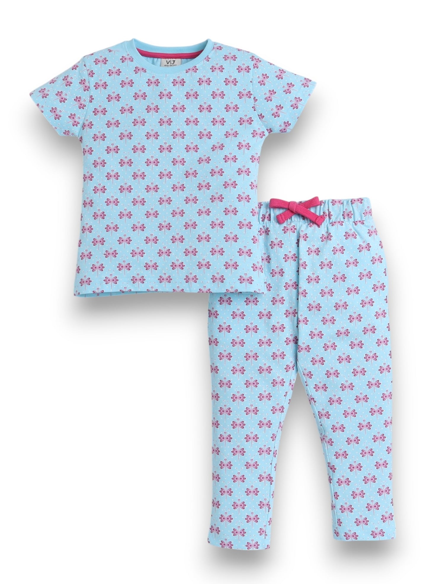 Victor and Jane - All-Over Printed T-shirt and Pyjama Set
