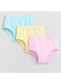 3-Pack Briefs For Girls “ Soft Cotton Pastel Underwear Set