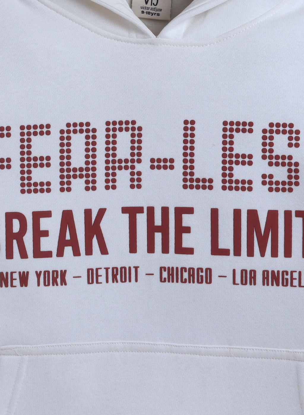 Boys' Off-White "Fear-Less Break The Limits" Hooded Sweatshirt
