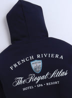 Boys' Navy "French Riviera Royal Athl" Hooded Sweatshirt