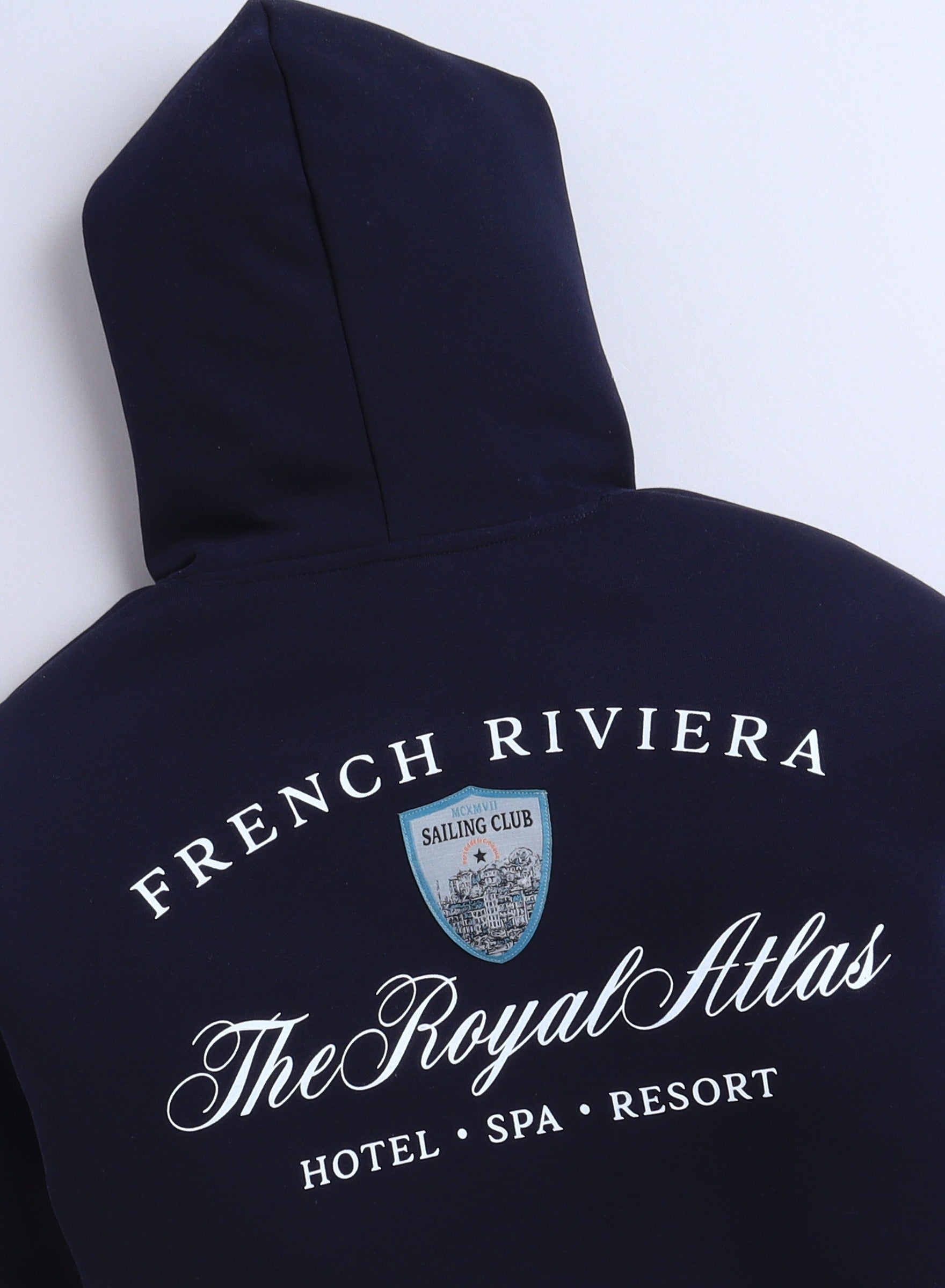 Boys' Navy "French Riviera Royal Athl" Hooded Sweatshirt