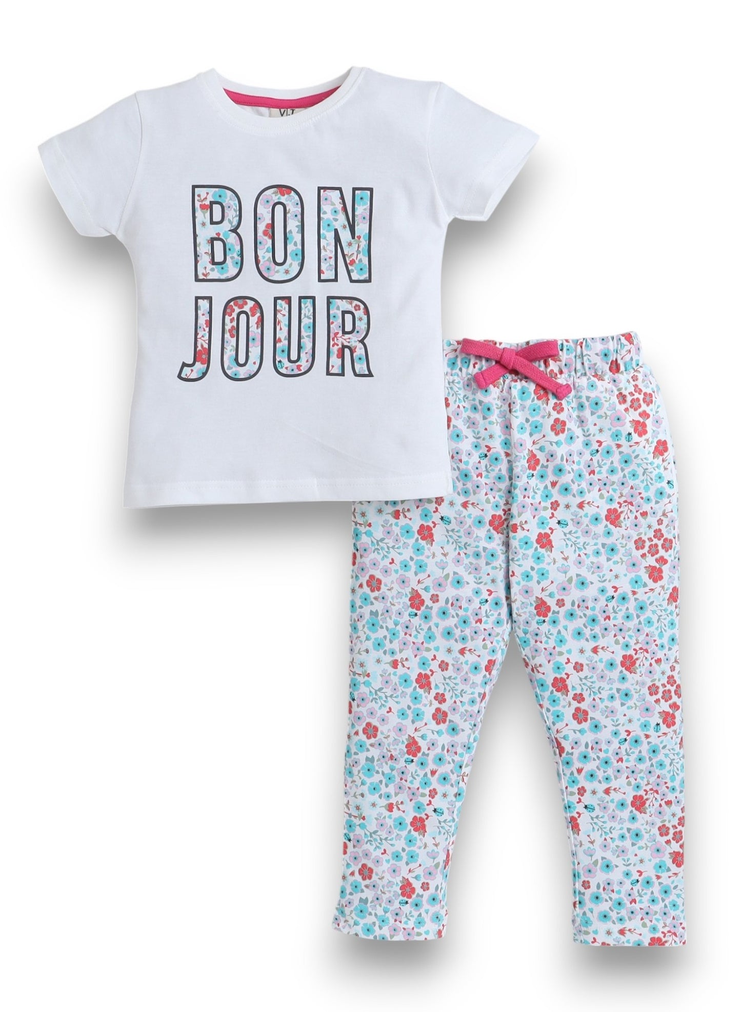Victor and Jane - Printed T-shirt and Pyjama Set