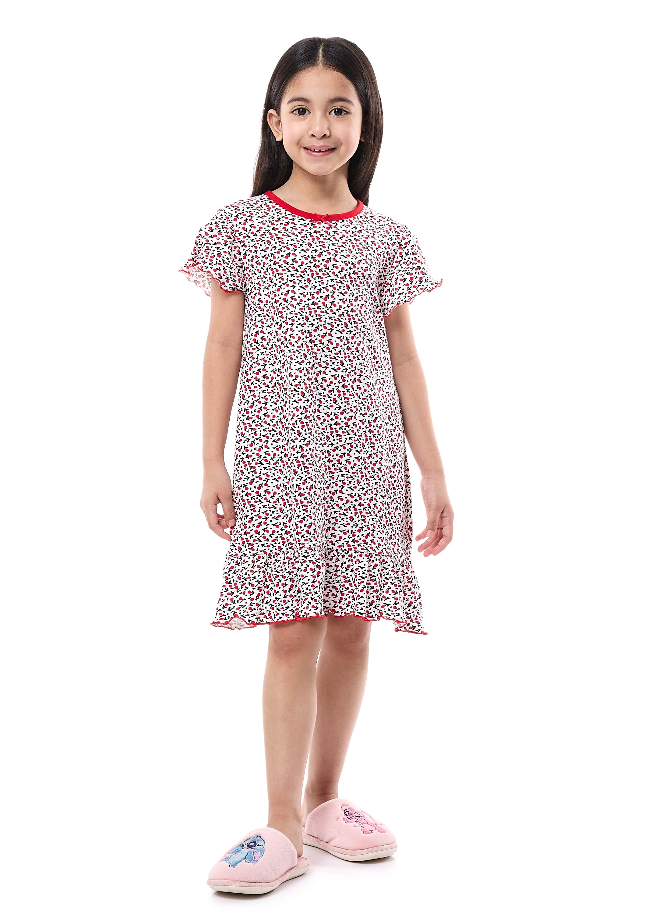 Victor And Jane Girls' Pj Dress “ Soft And Cozy Sleep Dress For Kids