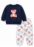 Girls 2-Piece Graphic Sweatshirt & Printed Jogger Pants Set