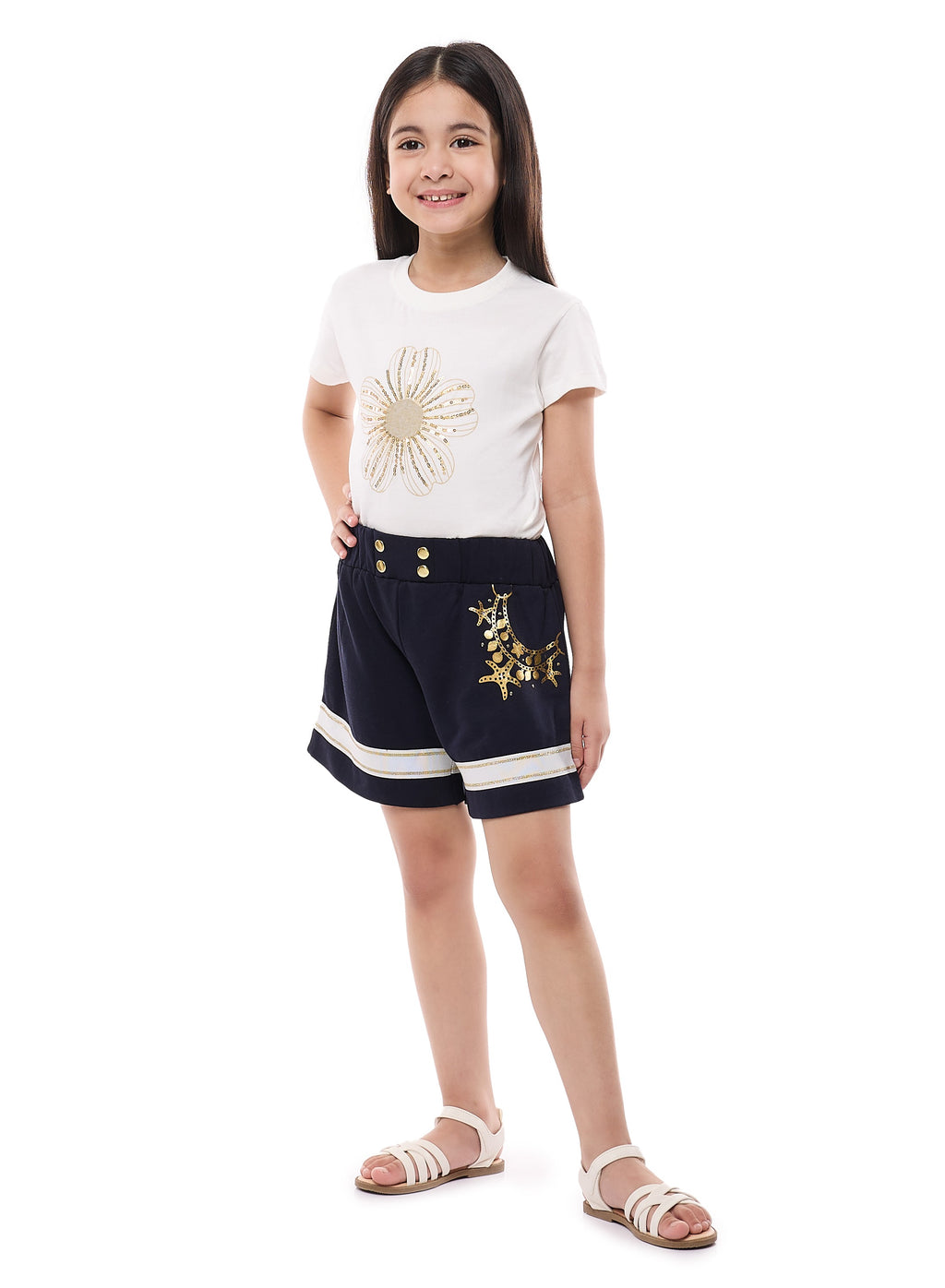 Girls T Shirt Shorts Set