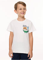 Victor And Jane Classic Navy Cotton T-Shirt & Pull-On Shorts Set With Elasticated Waist