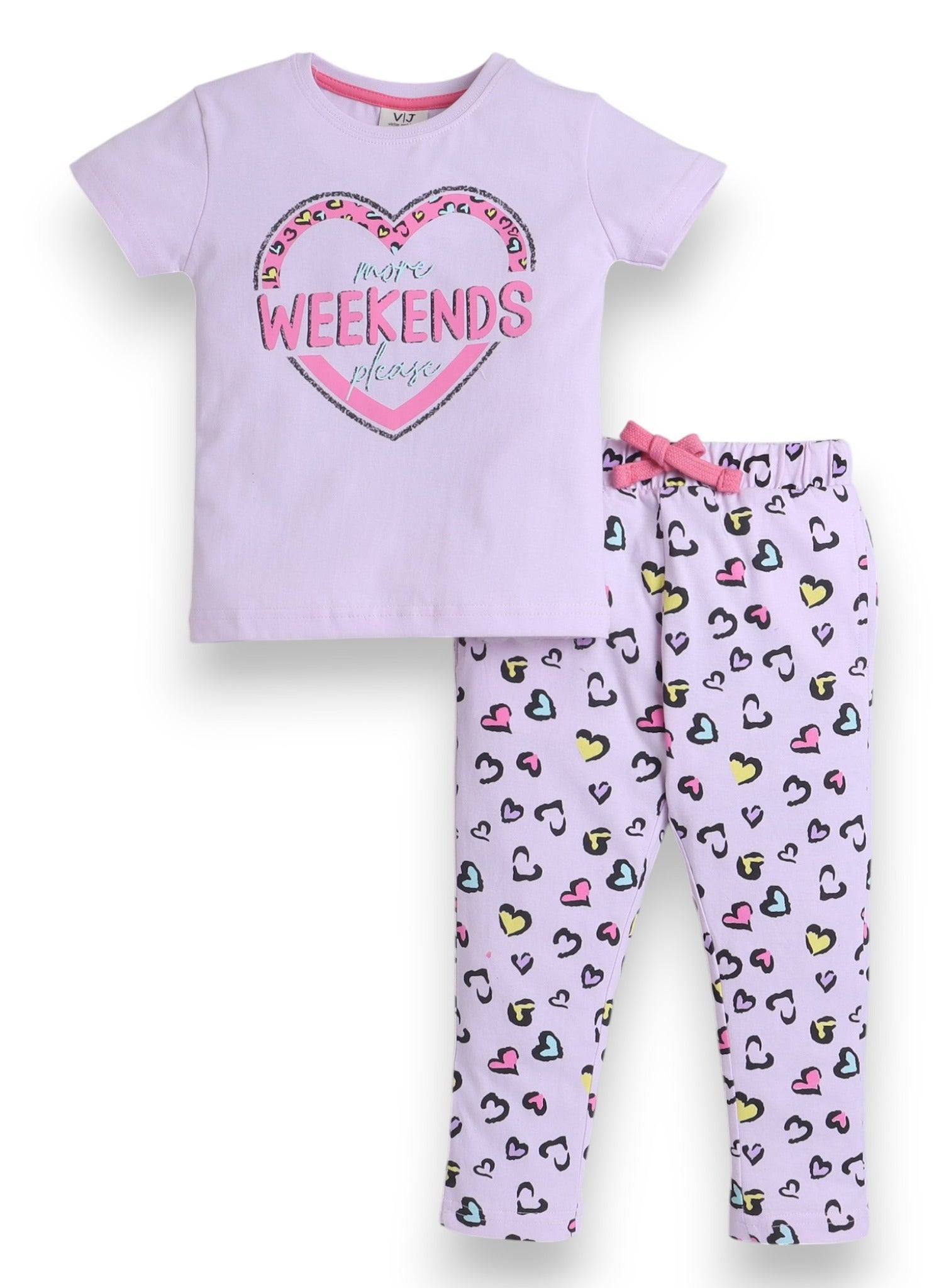 Victor And Jane - Printed T-Shirt And Pyjama Set