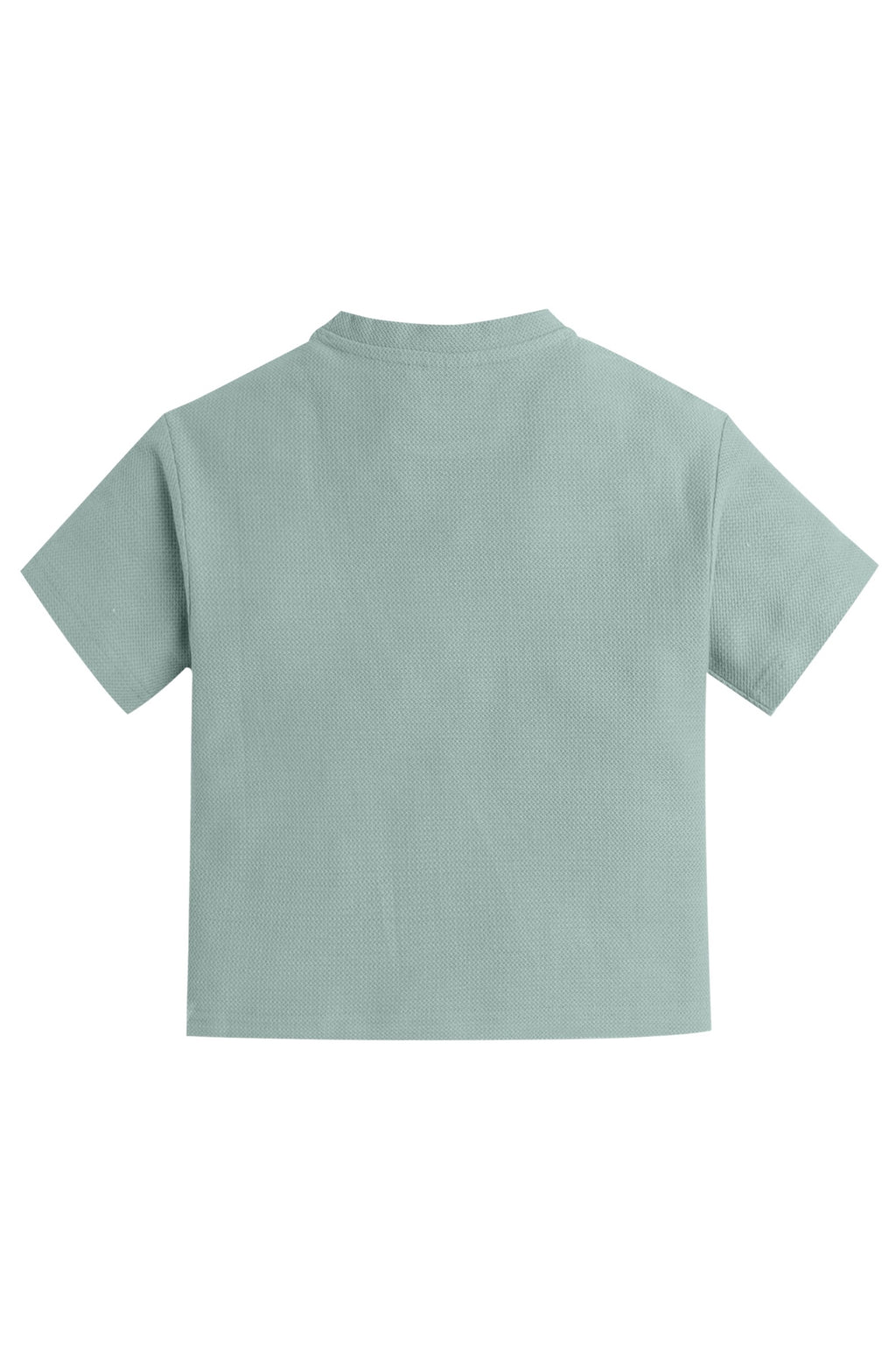 Junior Boys Textured Cotton T-Shirt