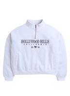 Half-Zip Pullover “ Œhollywood Hills California” | 100% Cotton Fleece, 280 Gsm