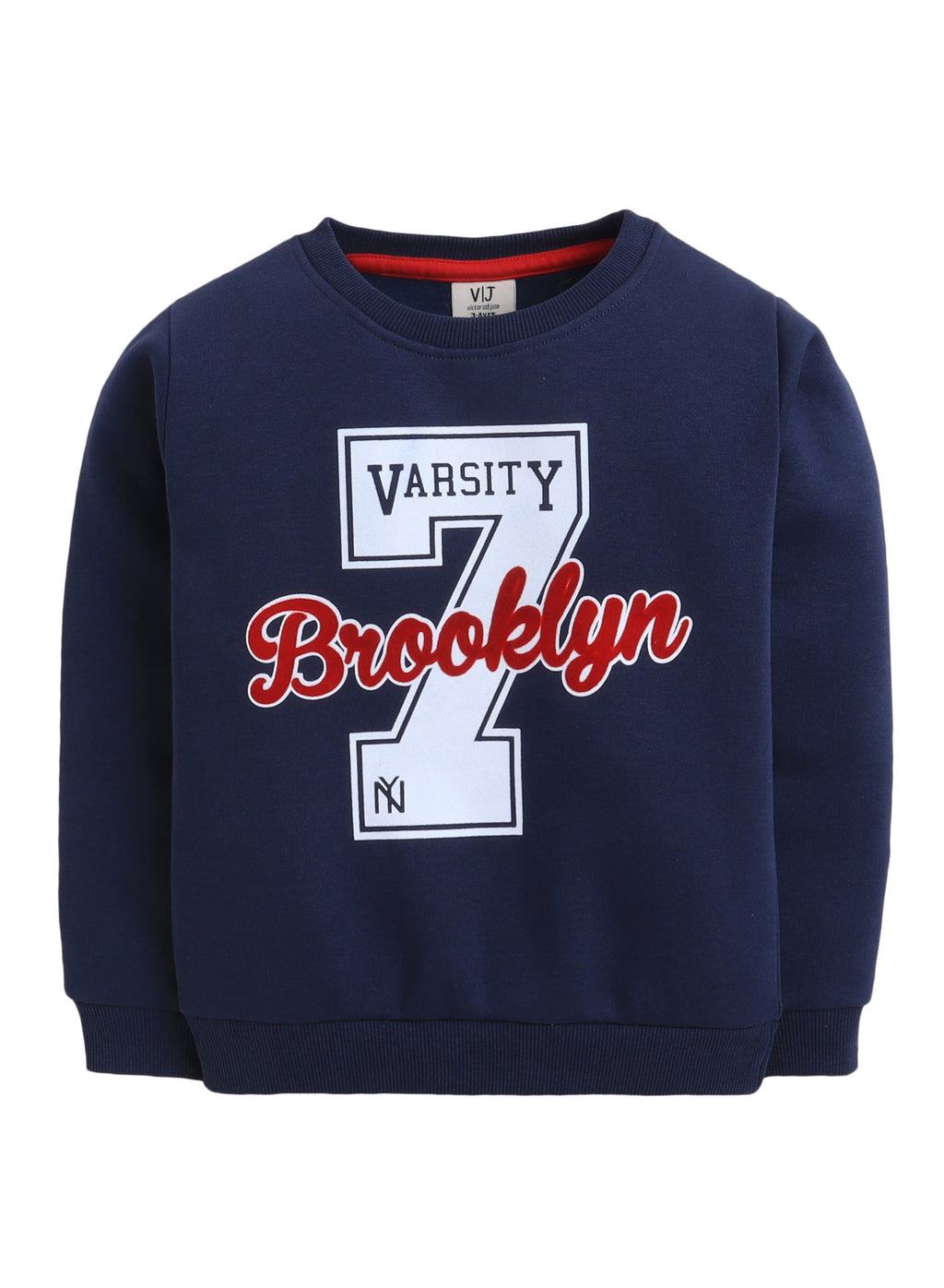 Boys' Navy Varsity "Brooklyn 7" Sweatshirt