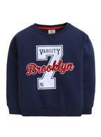 Boys' Navy Varsity "Brooklyn 7" Sweatshirt