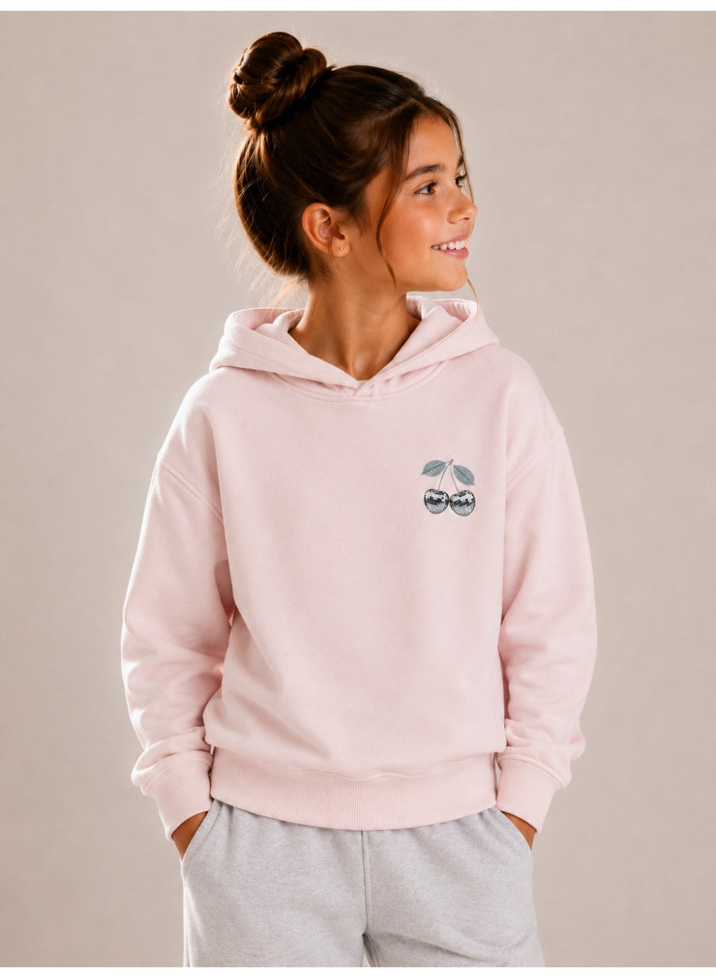 Girls Graphic Sweatshirt – Front & Back Print Top