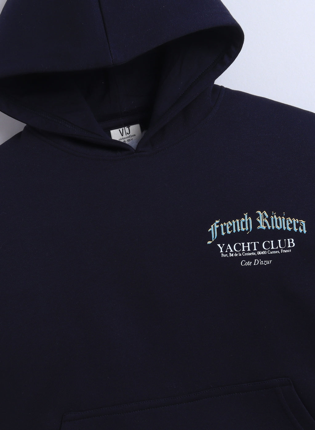 Boys' Navy "French Riviera Royal Athl" Hooded Sweatshirt