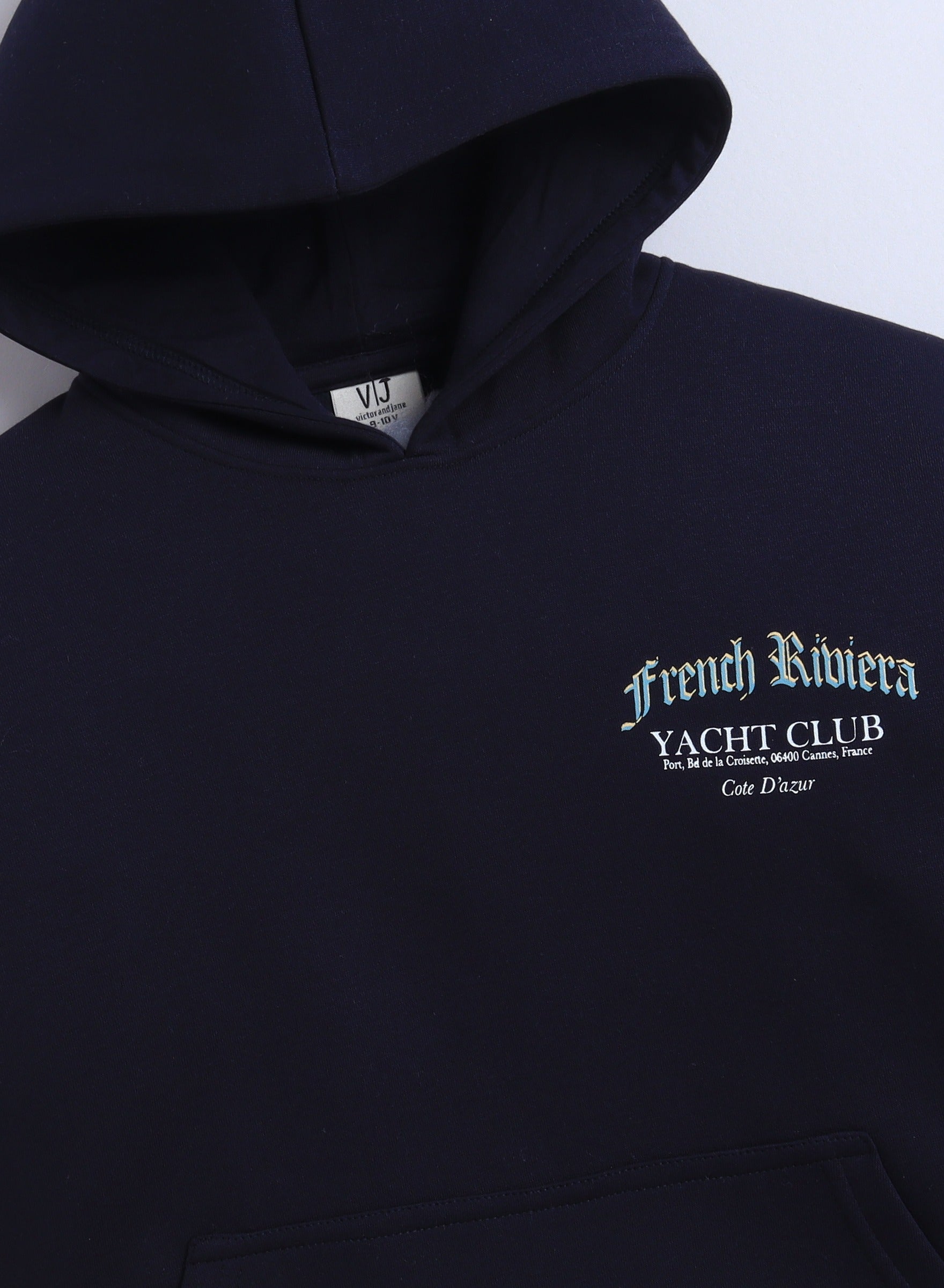 Boys' Navy "French Riviera Royal Athl" Hooded Sweatshirt