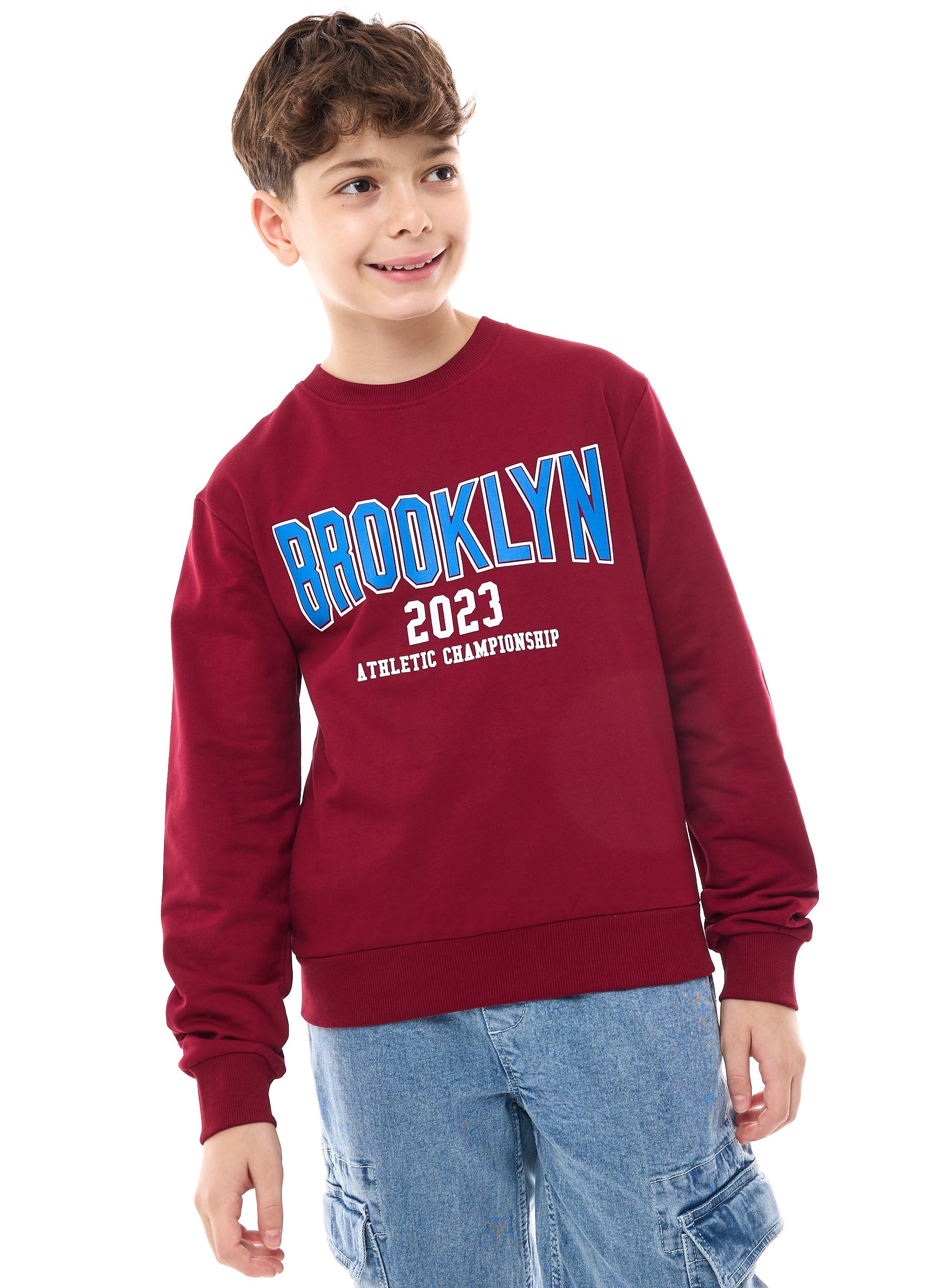 Boys' Sweatshirt  "Brooklyn" Graphic Printed