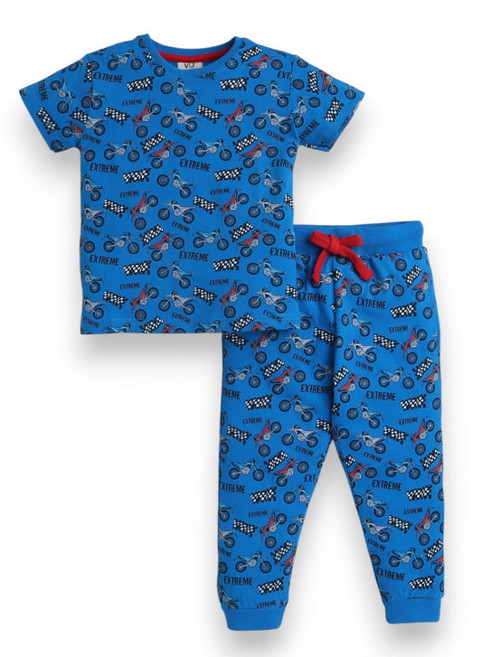 Victor and Jane - All-Over Printed T-shirt and Pyjama Set