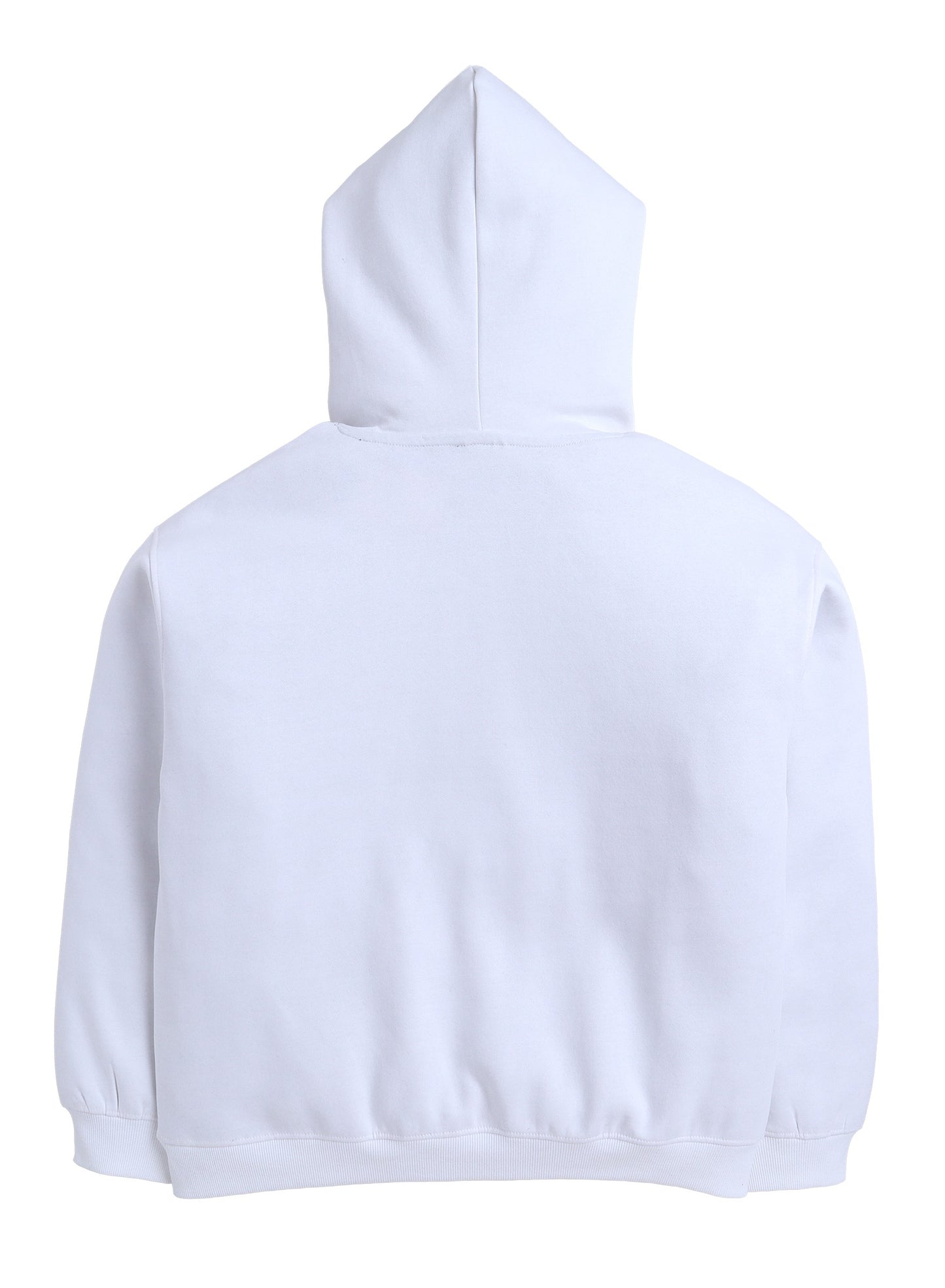 “Always Chic” Hoodie for Girls – Off-White | 100% Cotton Fleece |