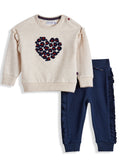 Embroidered Pants Top Set