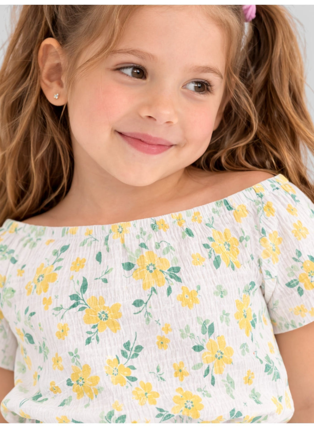 Girls Floral Pants Top Set