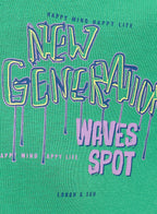 Victor and Jane Graphic Oversized T-shirt - Green