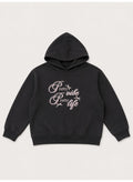 Girls Graphic Text Hoodie Sweatshirt