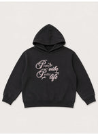 Girls Graphic Text Hoodie Sweatshirt
