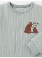 Baby Boys Quilted Footed Coveralls 2-Piece Pack with Bear Print