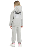 Girls Trã¨S Chic Reversible Sequin Fleece Set “ Light Grey 2-Piece Outfit
