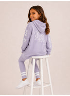 Girls Half Zip Sweatshirt Hoodie and Ribbed legging Set