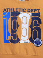 Boys' Mustard Yellow "Athletic Dept. 1986" Graphic Sweatshirt
