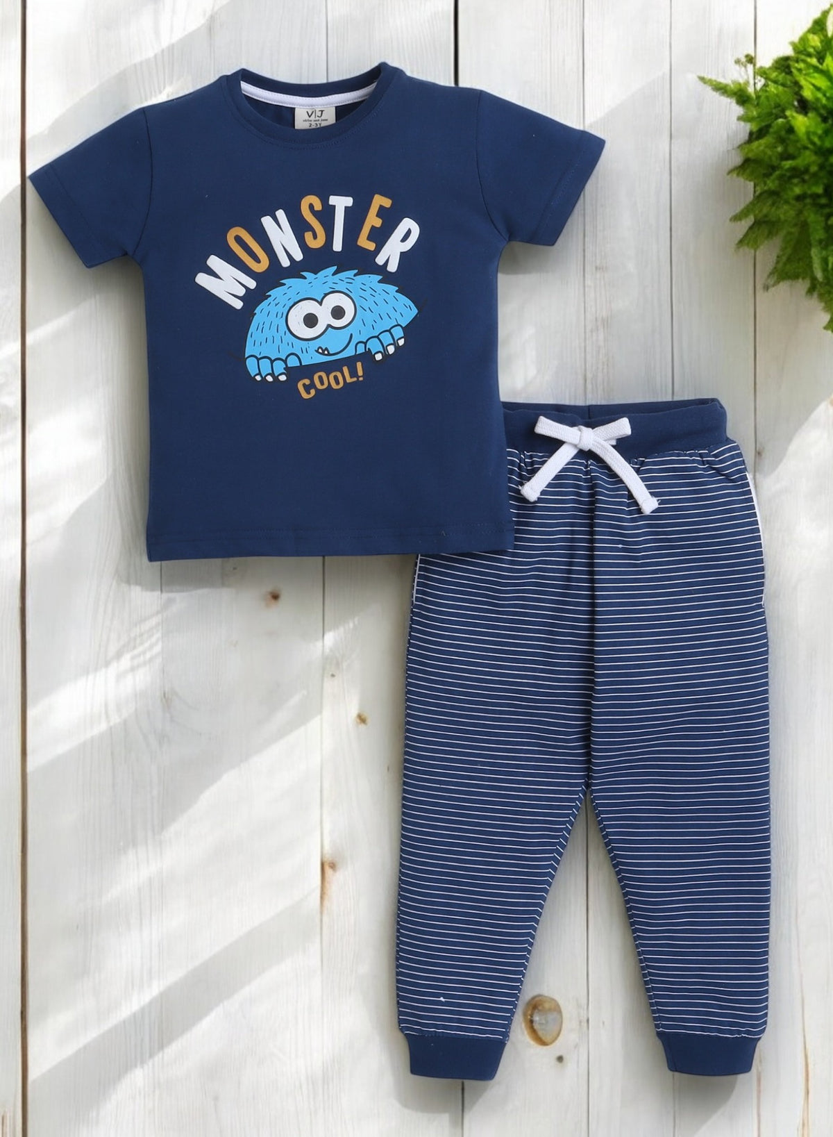 Print T Shirt Pyjama Set